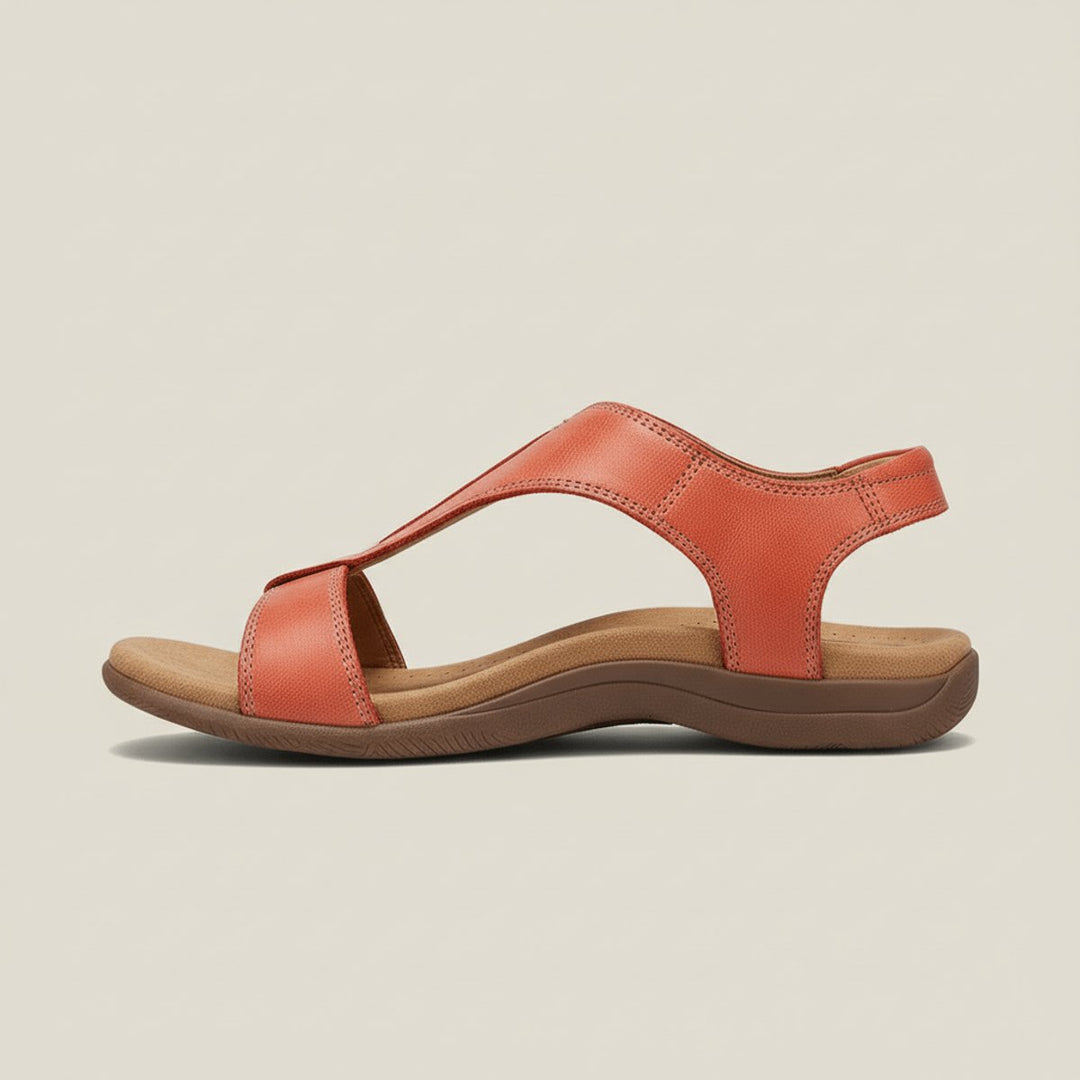 Dames Comfortable Sandals T-Strap Klittenband Open Teen