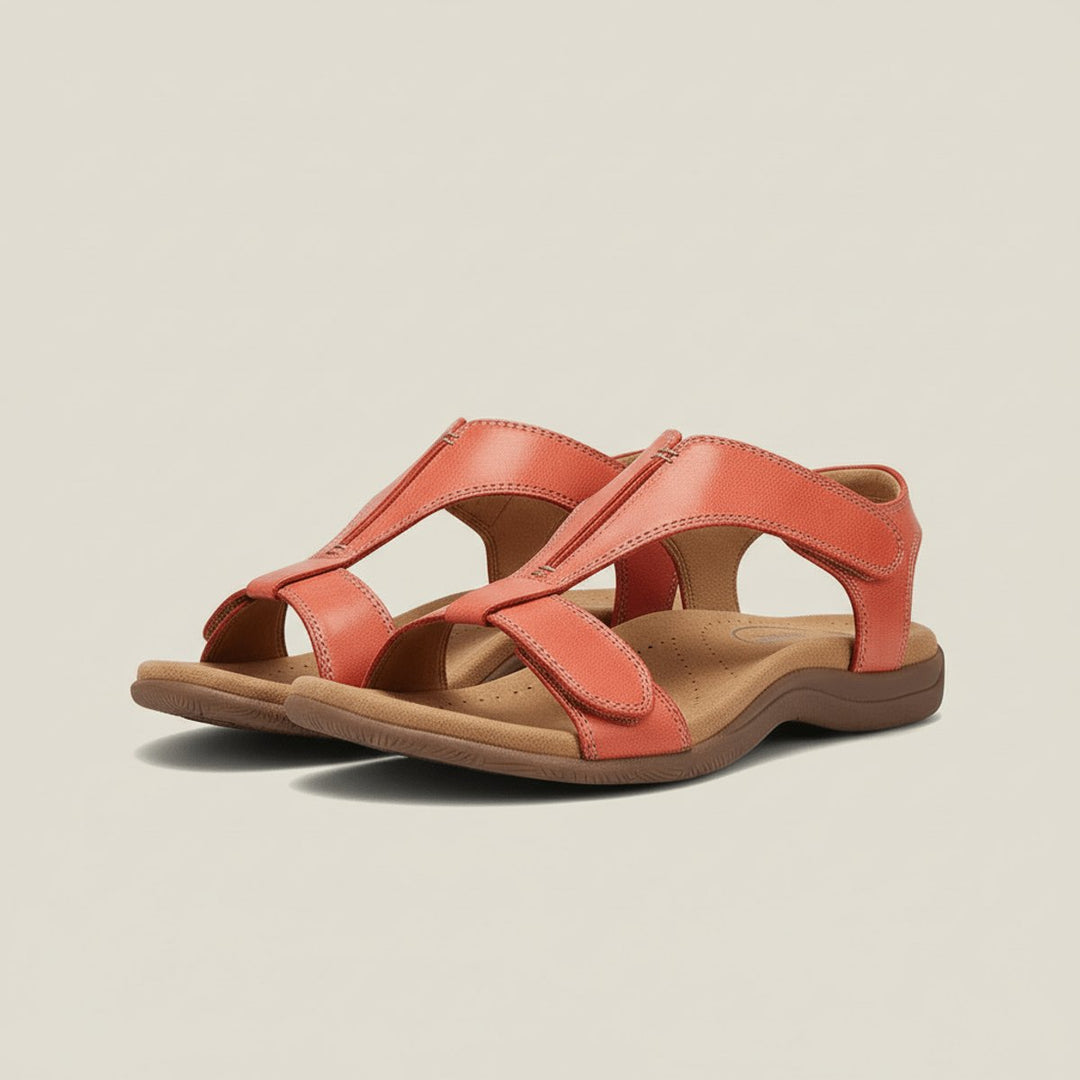 Dames Comfortable Sandals T-Strap Klittenband Open Teen