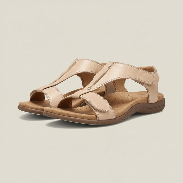 Dames Comfortable Sandals T-Strap Klittenband Open Teen
