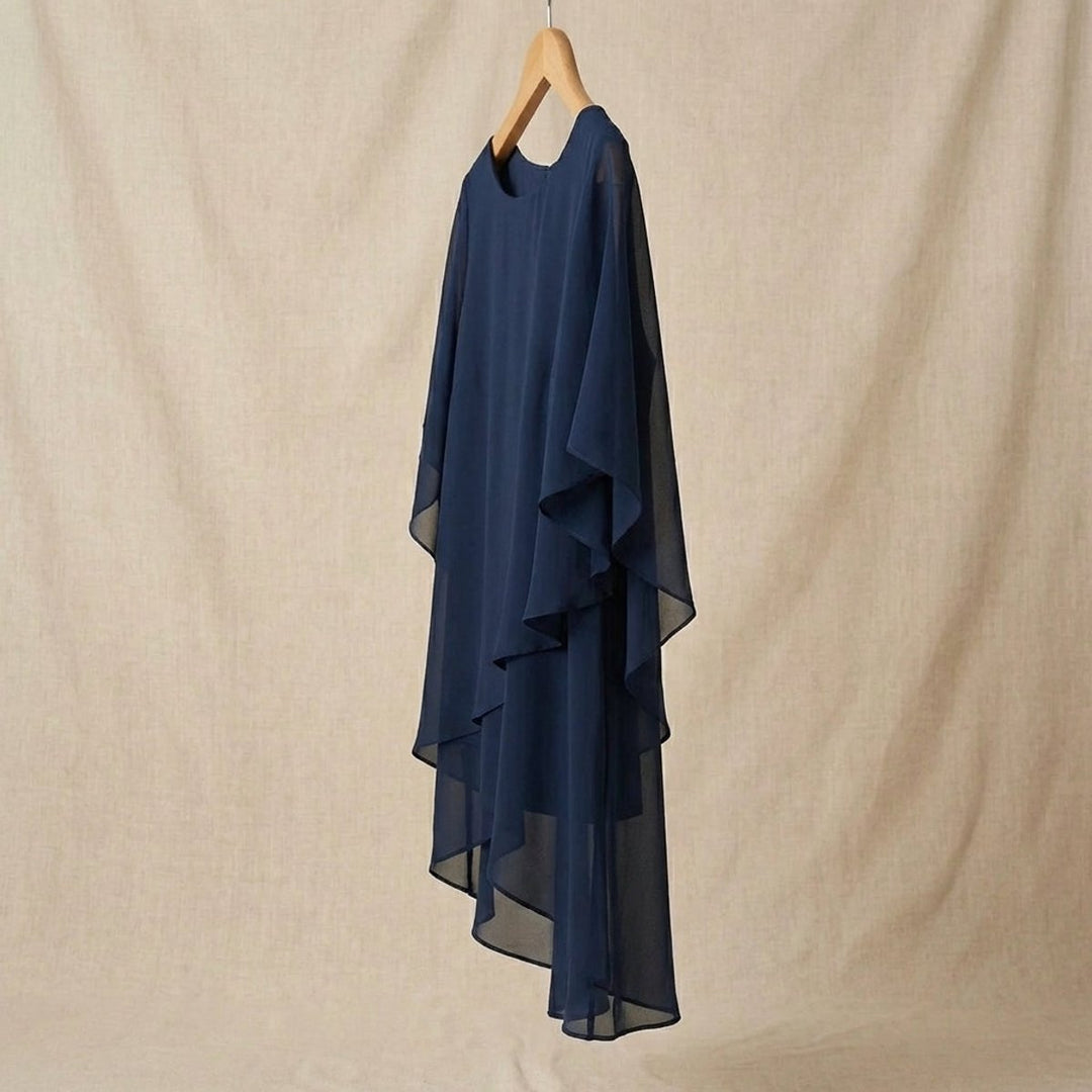 Dames Elegante Chiffon Gelaagde Broekpak Set