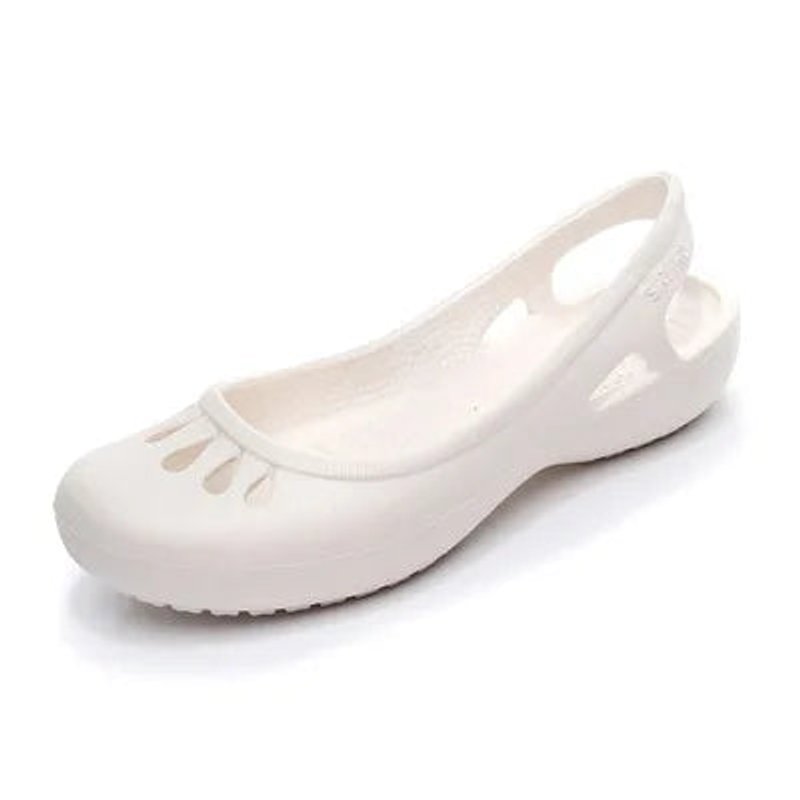Dames Lichtgewicht Waterproof Jelly Comfortable Sandals Slingback - White