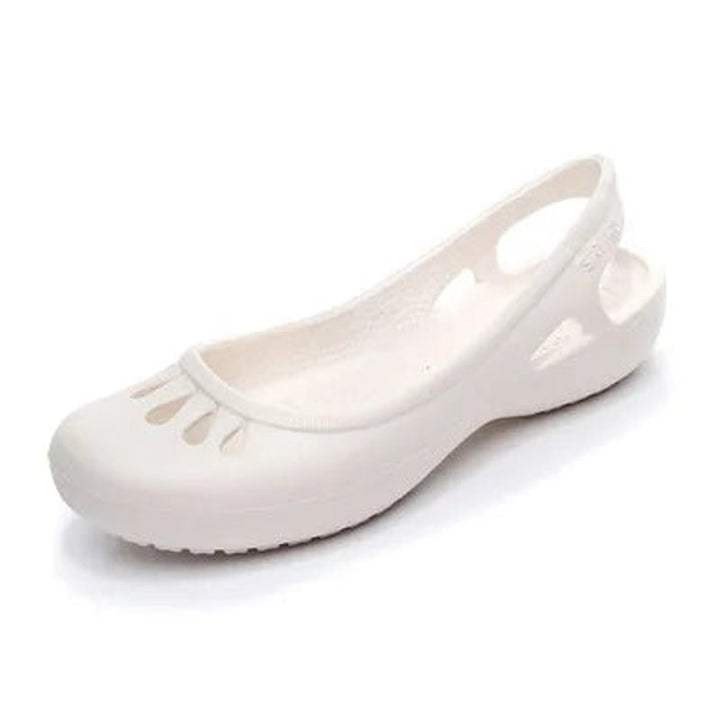Dames Lichtgewicht Waterproof Jelly Comfortable Sandals Slingback - White