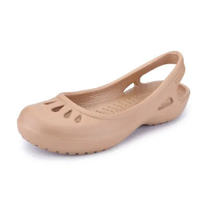 Dames Lichtgewicht Waterproof Jelly Comfortable Sandals Slingback - Khaki