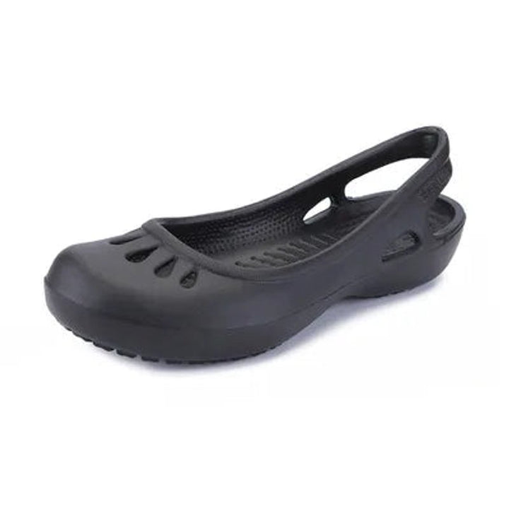 Dames Lichtgewicht Waterproof Jelly Comfortable Sandals Slingback - Black