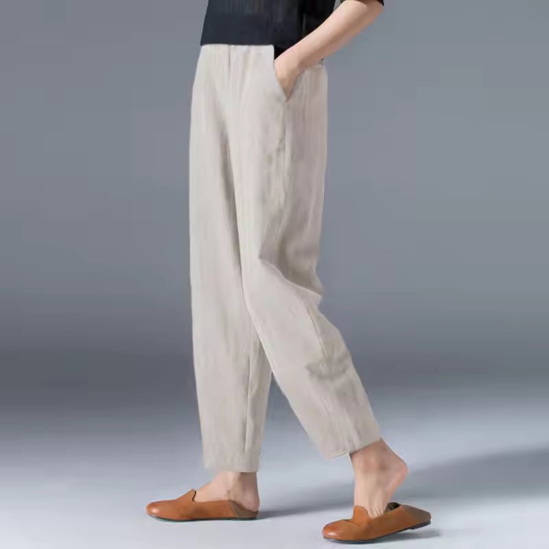 Dames Lichtgewicht Zomer Broek met Elastische Taille
