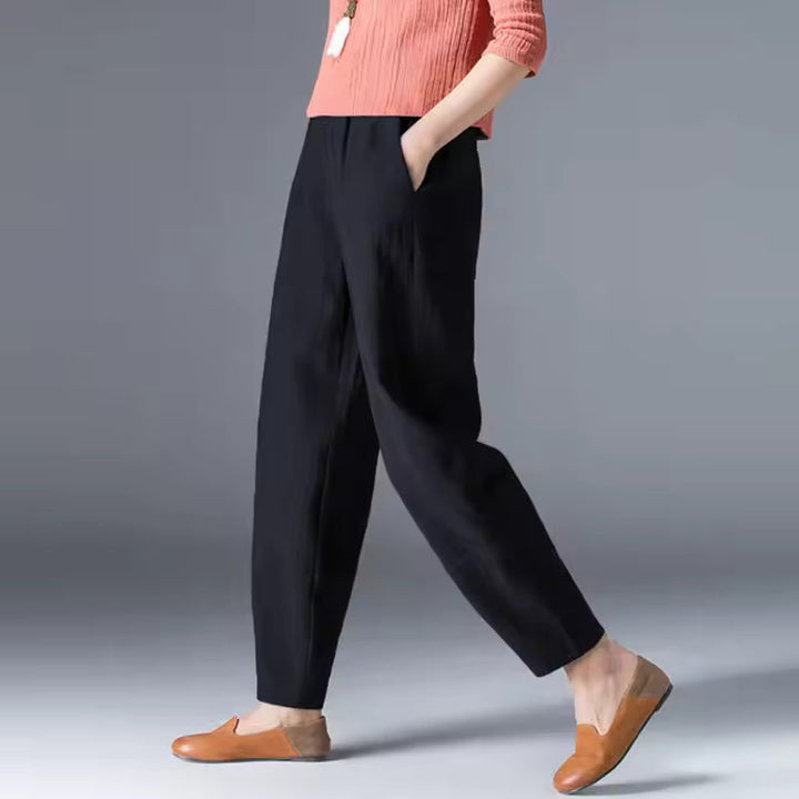 Dames Lichtgewicht Zomer Broek met Elastische Taille