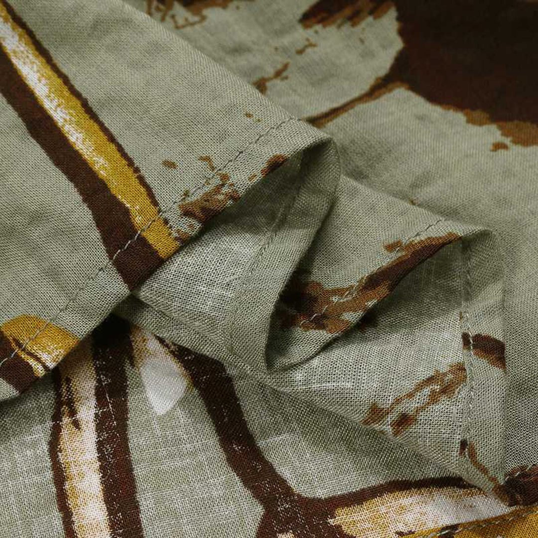 Dames Losvallende Bloemenprint Maxi-jurk Korte Mouwen