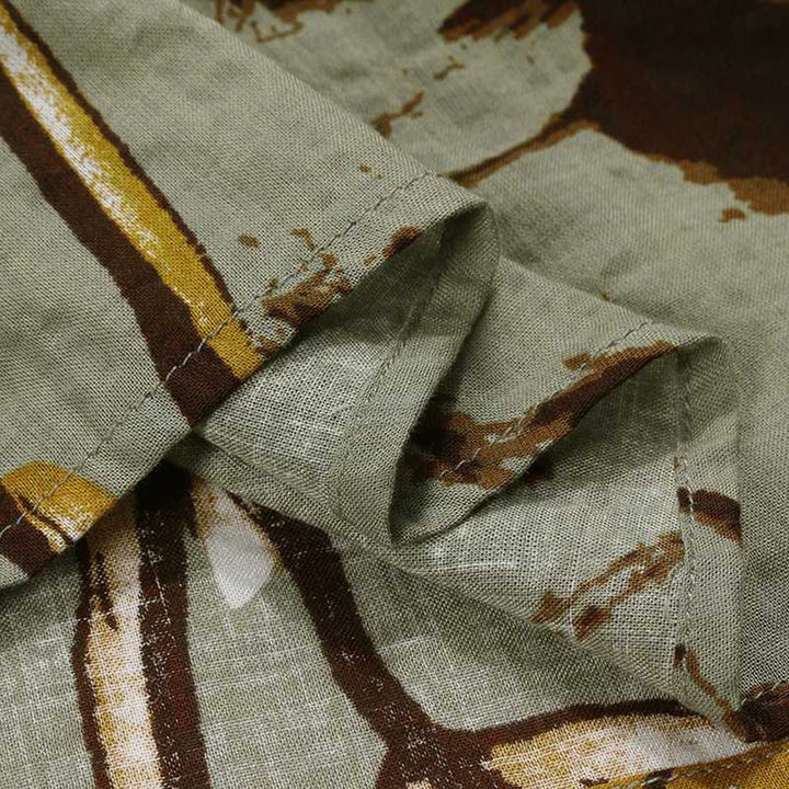 Dames Losvallende Bloemenprint Maxi-jurk Korte Mouwen