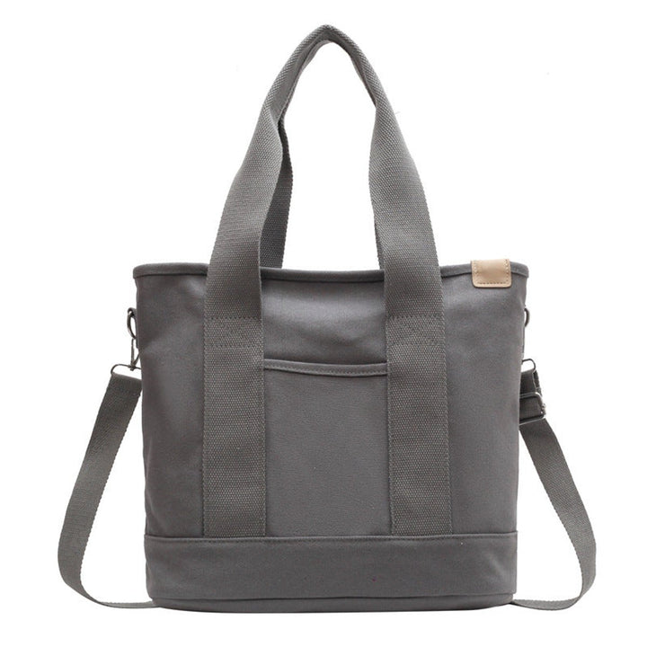 Dames Multifunctionele Canvas Tote Bag Verstelbare Schouderriem - Grau