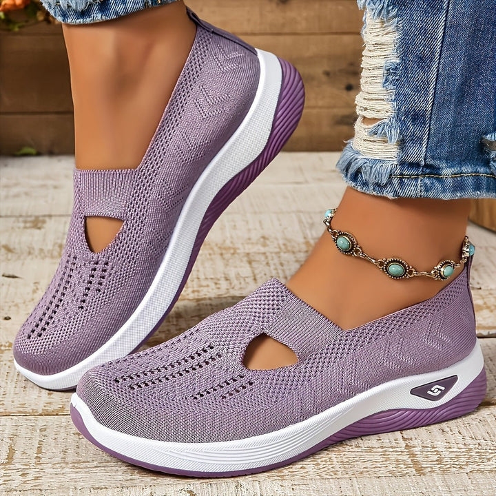 Dames Orthopedische Comfortabele Sandalen Instappers Ademend - Lilac