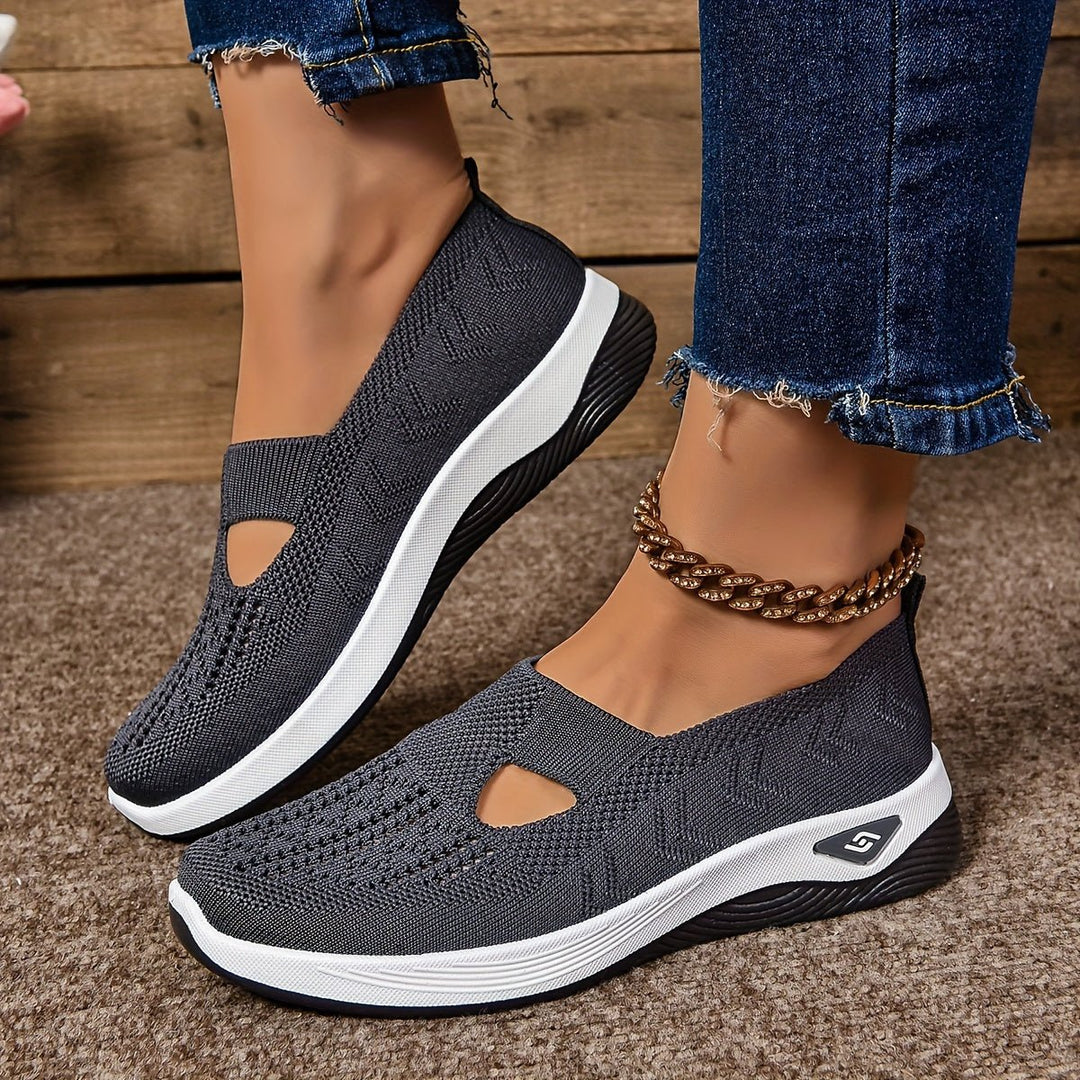 Dames Orthopedische Comfortabele Sandalen Instappers Ademend - Dark Gray