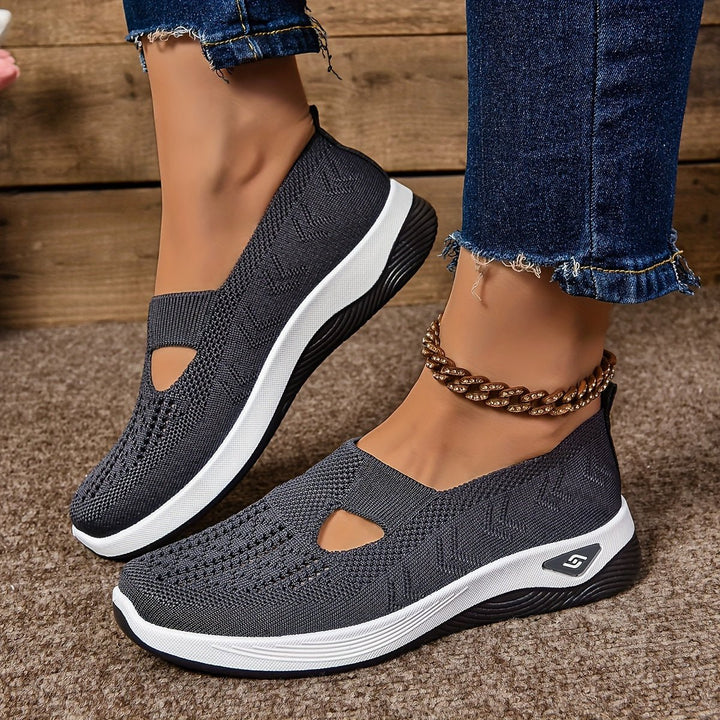 Dames Orthopedische Comfortabele Sandalen Instappers Ademend - Dark Gray