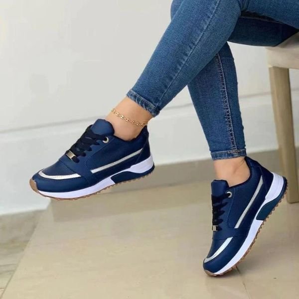 Dames Orthopedische Ergonomische Memory-Foam Sneakers - Blauw