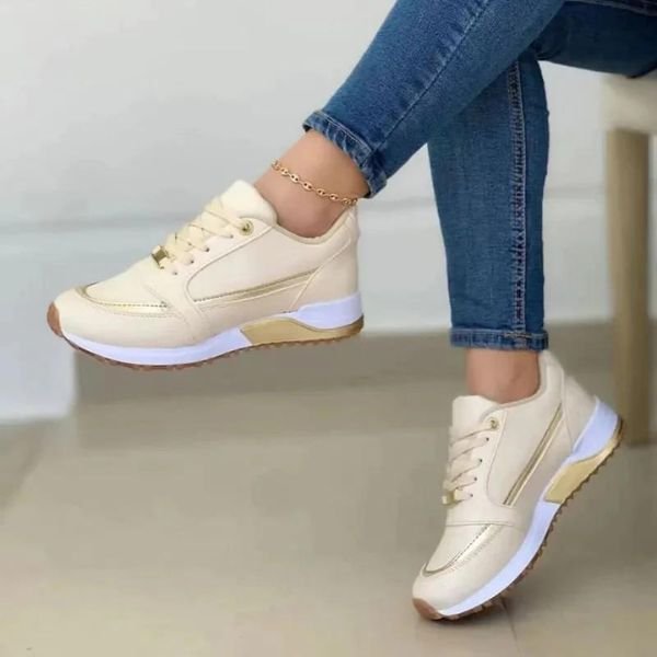 Dames Orthopedische Ergonomische Memory-Foam Sneakers - Goud