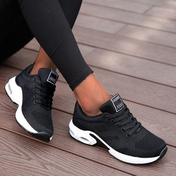 Dames Orthopedische Memory-Foam Sneakers - Zwart