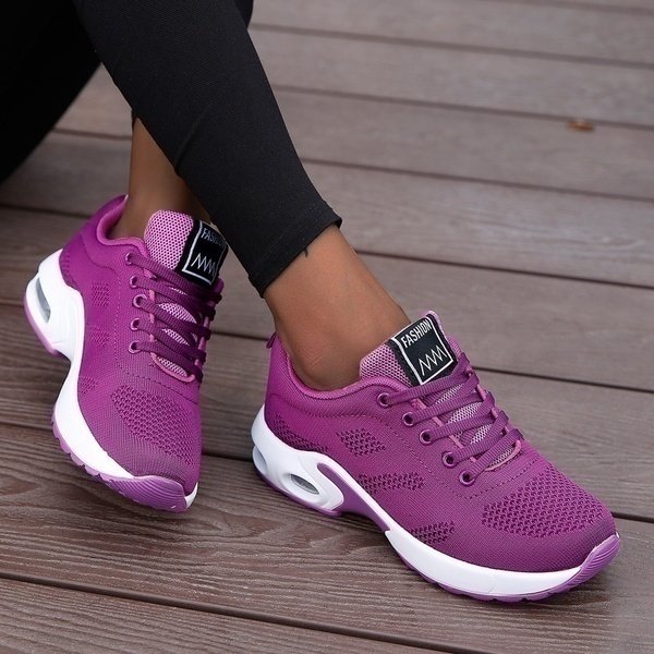 Dames Orthopedische Memory-Foam Sneakers - Paars