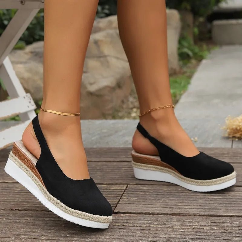 Dames Orthopedische Plateau Slip-On Sandalen