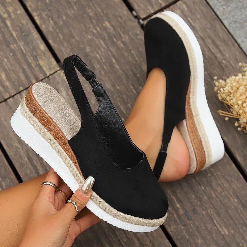 Dames Orthopedische Plateau Slip-On Sandalen