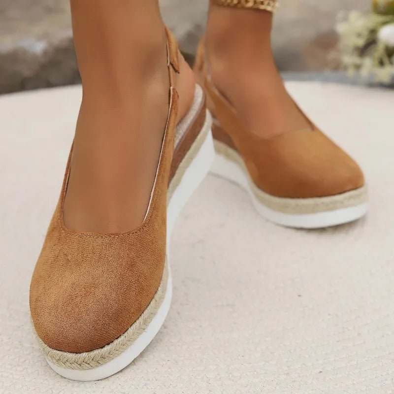 Dames Orthopedische Plateau Slip-On Sandalen