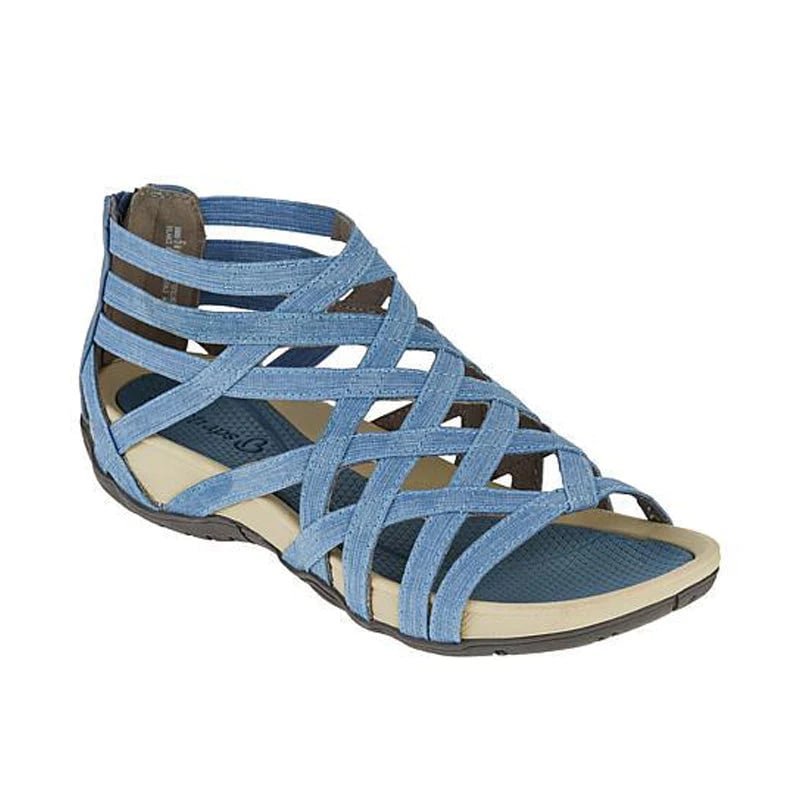 Dames Orthopedische Verstelbare Comfort Sandalen - Light Blue