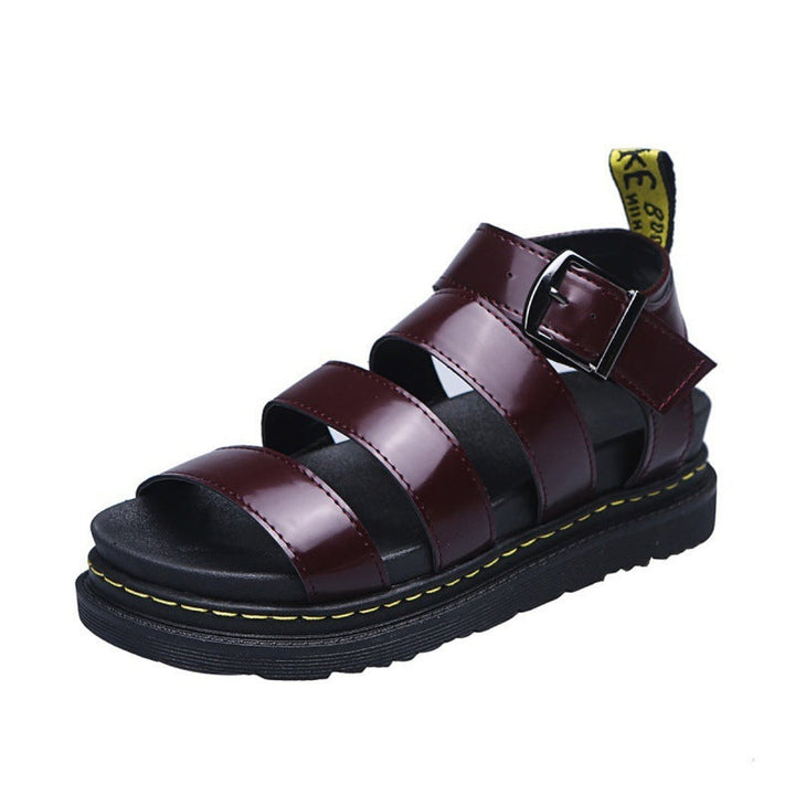 Dames Platformzool Riempjes Gespsluiting Comfortabele Sandalen - Red
