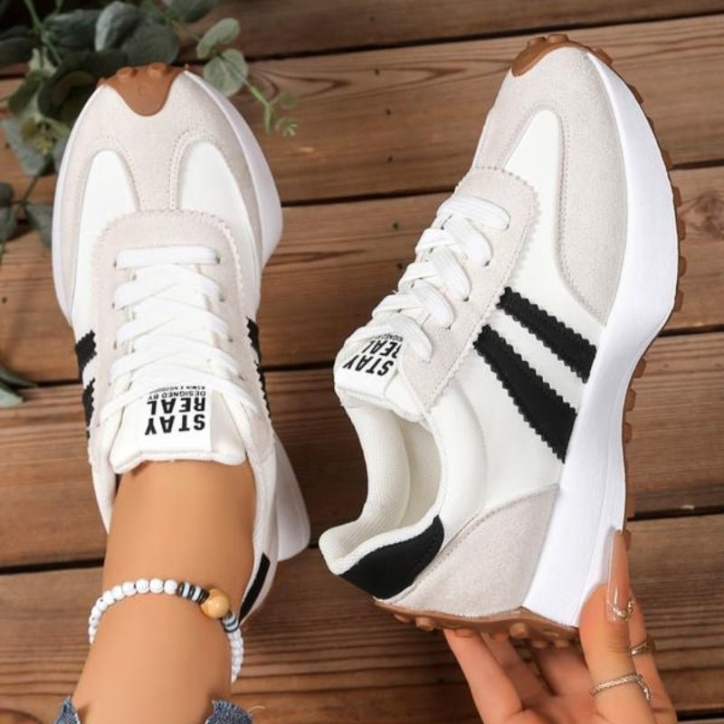 Dames Retro Platform Chunky Veterschoenen
