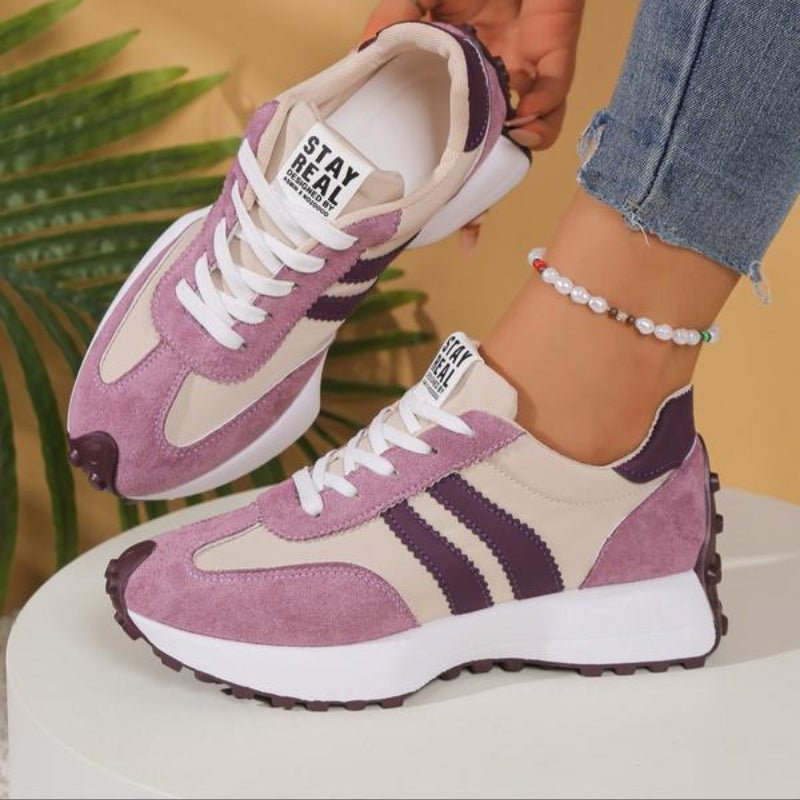 Dames Retro Platform Chunky Veterschoenen