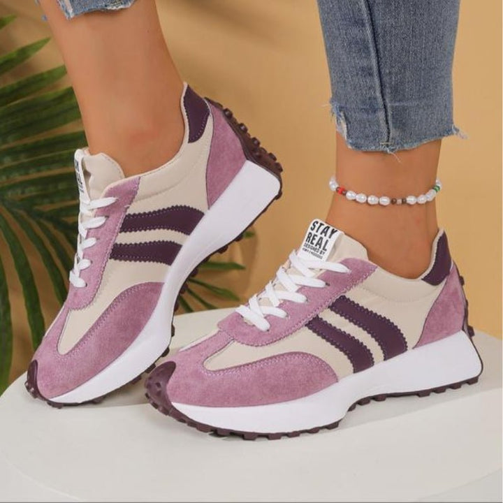 Dames Retro Platform Chunky Veterschoenen