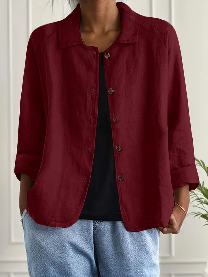 Bella | Dames Casual Lichtgewicht Jas Met Knoopsluiting Aan De Voorkant