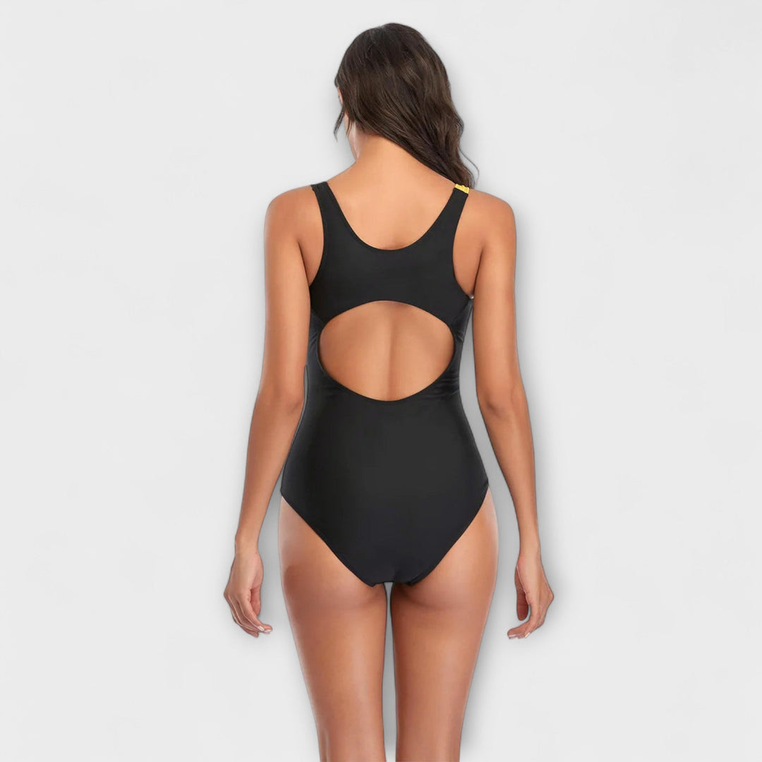 Nora | Dames Geribbelde Bikini met Hoge Taille