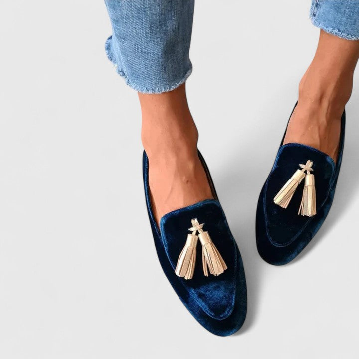 Diana | Dames klassieke loafers met kwastje
