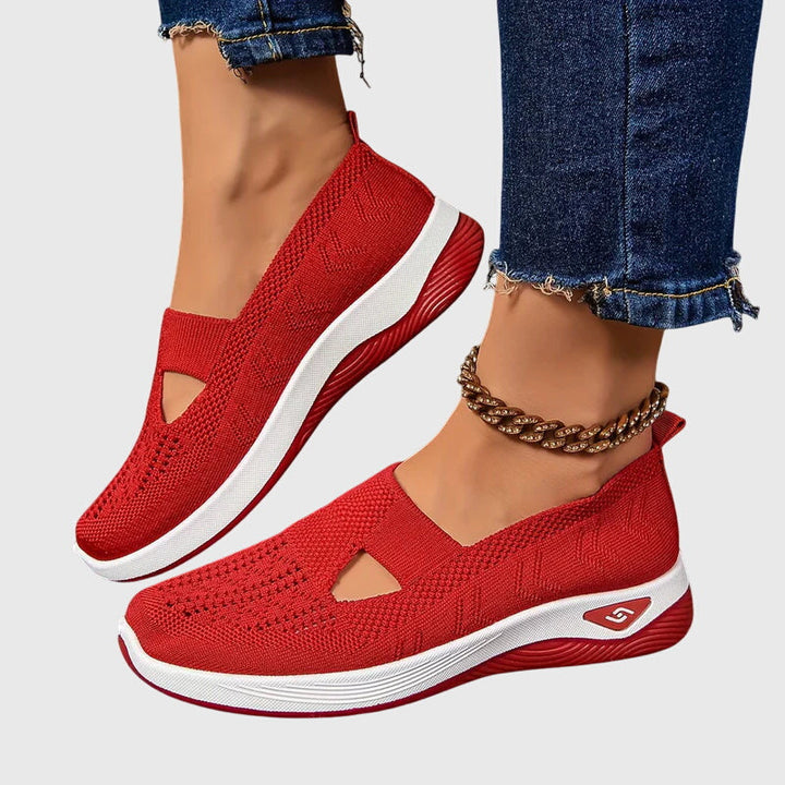 Tessa | Dames Ademend Instap Gebreide Sneakers
