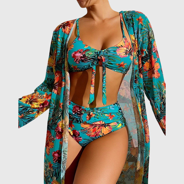Dakota | Dames Tweedelige Bikini Set met Tropische Print