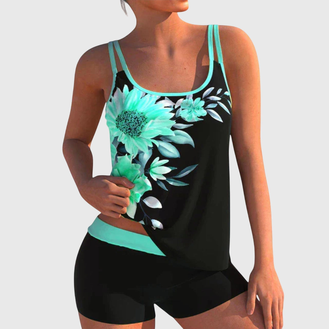 Riley | Dames Tankini Set met Kleurrijke Print