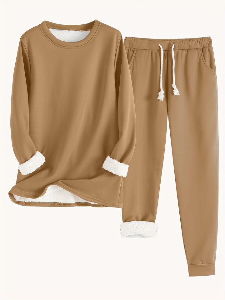 Women’s Cozy Long Sleeve Loungewear Set