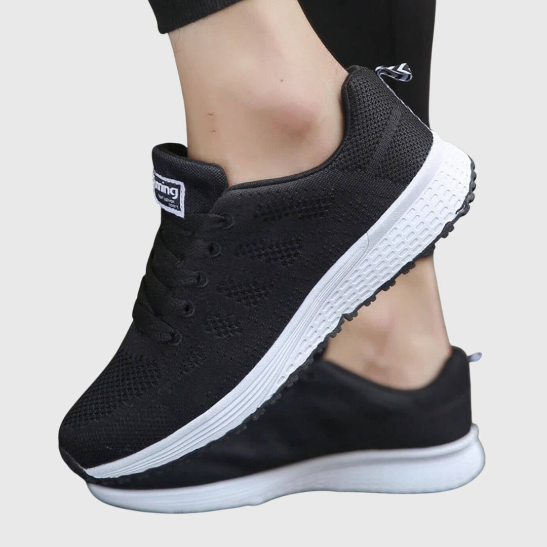 Greta | Dames ademende vetersneakers
