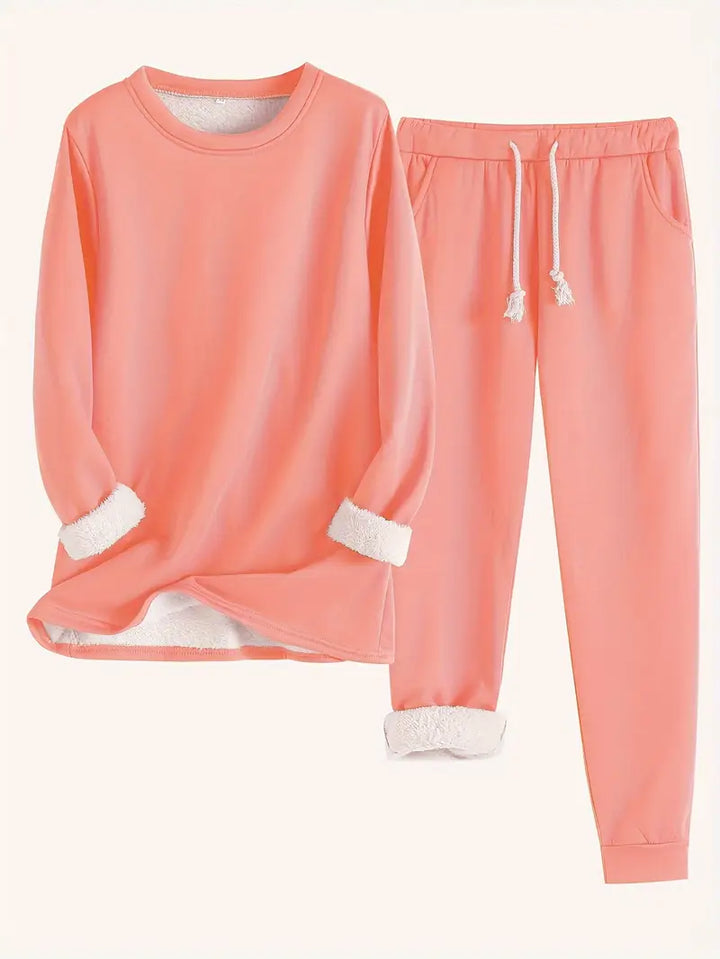 Women’s Cozy Long Sleeve Loungewear Set