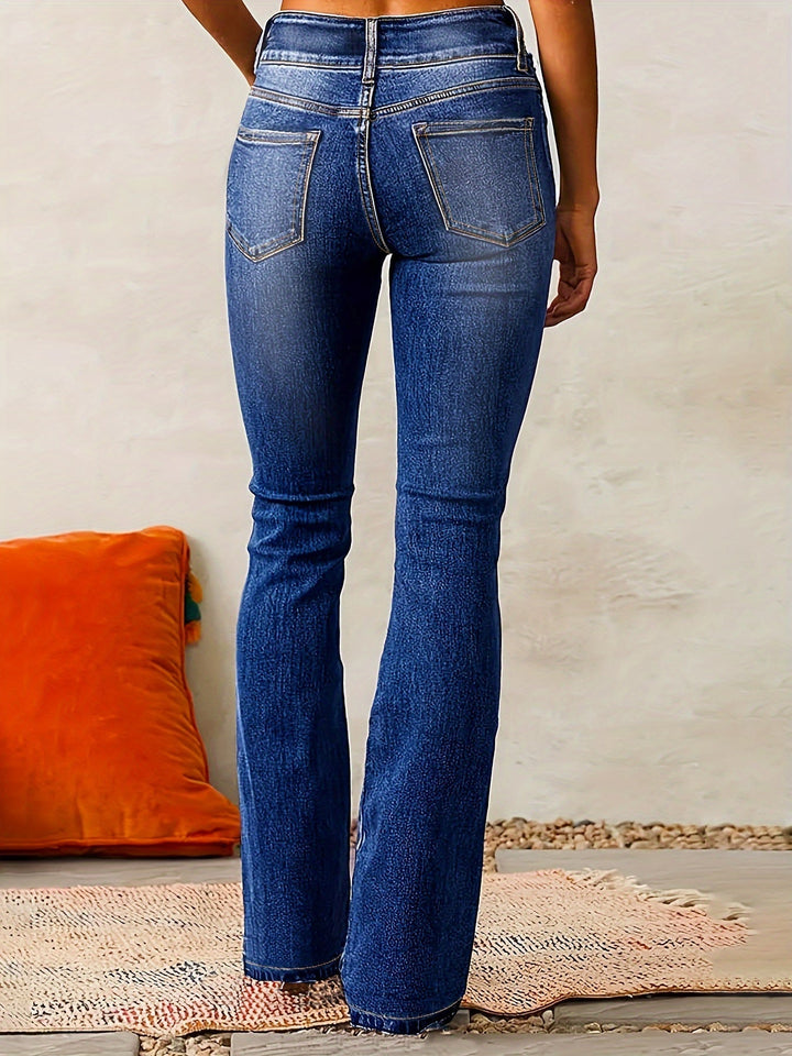 Nora | Dames Straight Flare High Waist Jeans