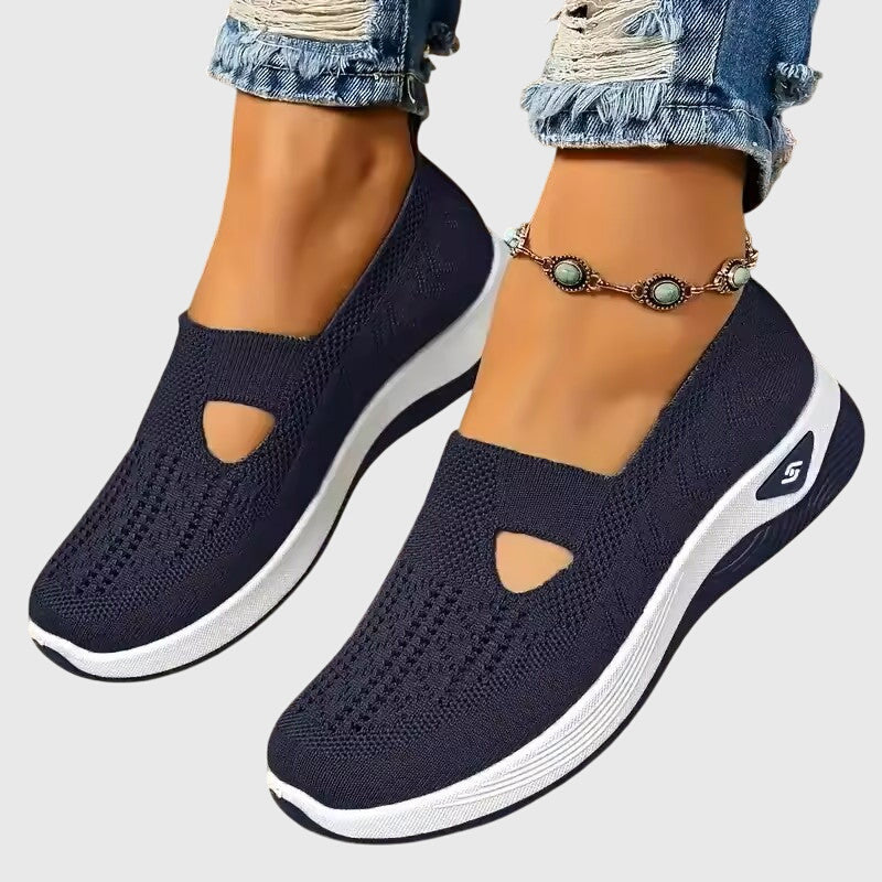 Tessa | Dames Ademend Instap Gebreide Sneakers
