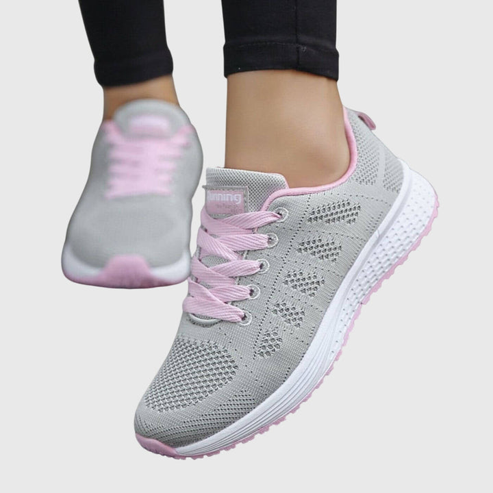 Greta | Dames ademende vetersneakers