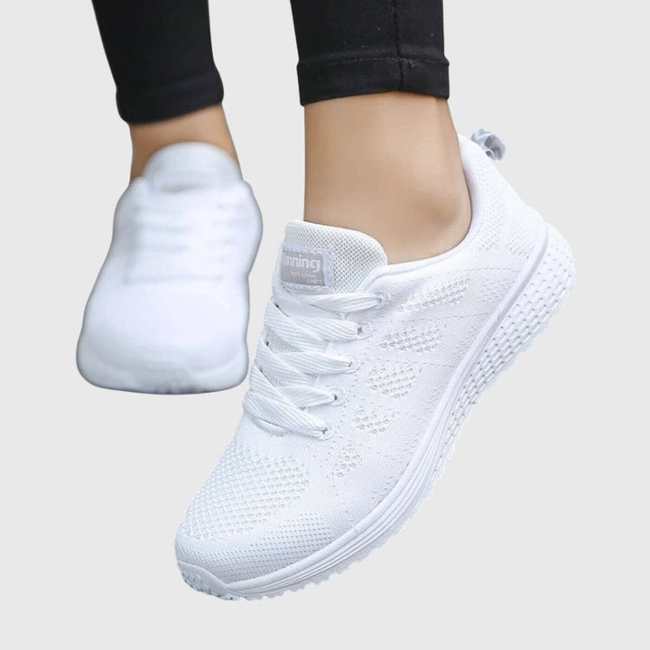 Greta | Dames ademende vetersneakers