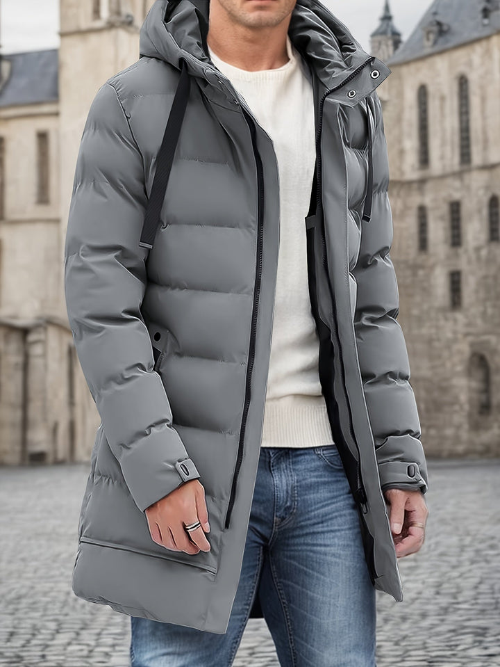 Adam | Heren Hooded Lange Puffer Winterjas