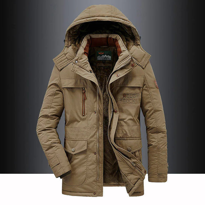 Messiah | Heren Casual Warme Winterjas met Capuchon