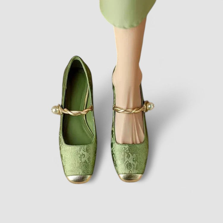Riley | Dames schoenen met banddetail en lage hak