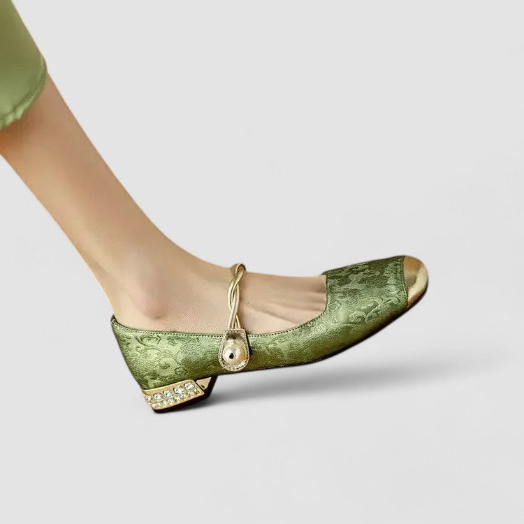 Riley | Dames schoenen met banddetail en lage hak