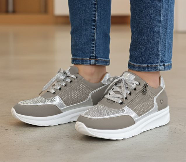 Brianna | Dames Vetersneakers Met Plateauzool