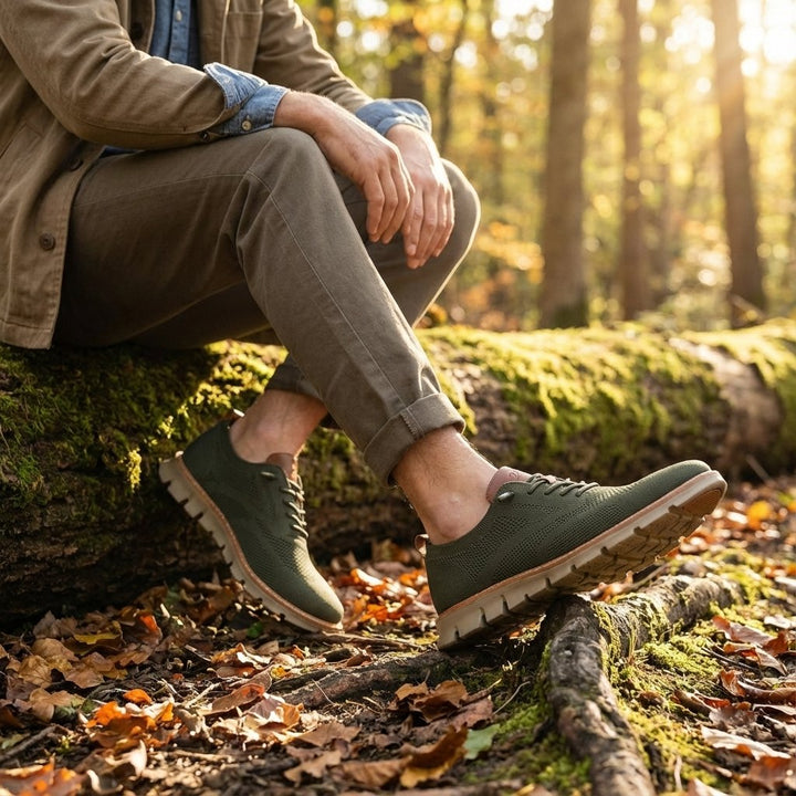 Heren Ademende Mesh Veters Casual Sneakers