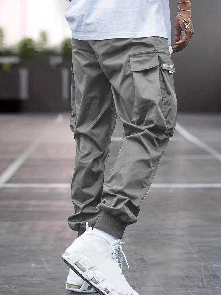 Heren Cargo Joggingbroek met Ribboorden en Trekkoord