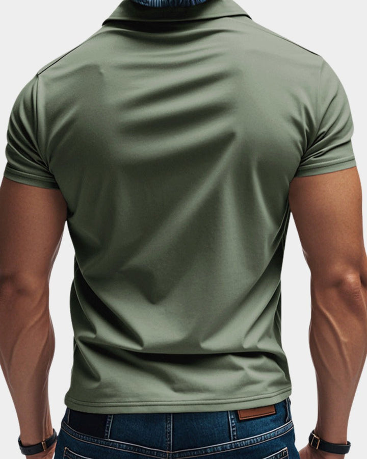 Heren Slim-Fit Klassiek Poloshirt met Kraag