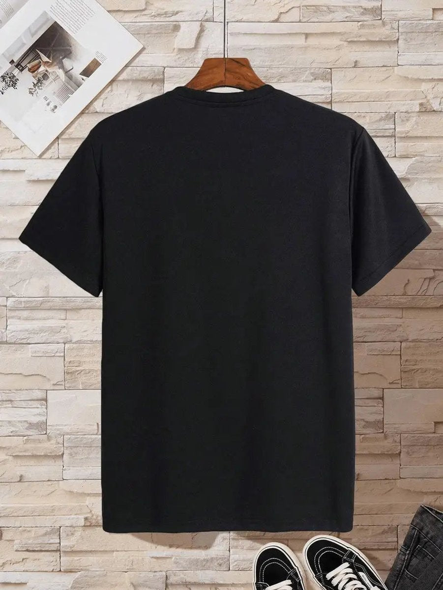 Heren Slim-Fit V-hals Kortmouw T-shirt